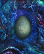 Czeslaw Gorski - Bilogische Uhr - Ölgemälde Malarstwo